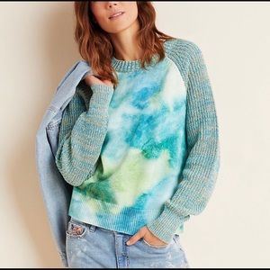 🆕Anthropologie Watercolor TieDye Sweater NWOT
